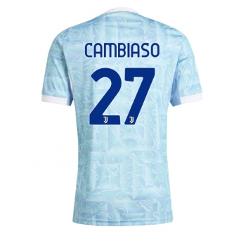 Billige Fotballdrakt Juventus Andrea Cambiaso #27 Replika Bortedrakt 2025-26 Kortermet